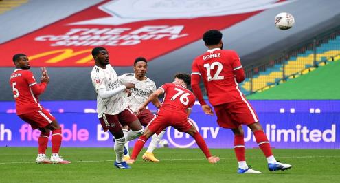 بالفيديو.. رائعة أوباميانج أمام ليفربول تدون خامس أهدافه في ويمبلي